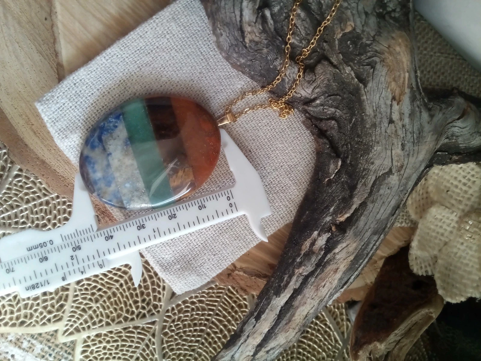 Collier pierres naturelles des 7 chakras – photo 2